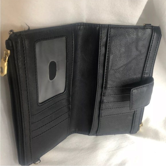 Relic Leather Black and White Bifold Large Wallet ID Holder Credit Card slots - Picture 4 of 16